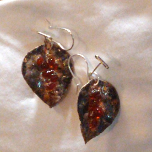 CCLHMHLLC Torch Fired/Fused Glass Jewellery Bracelet/Earring Set - Picture 4 of 4